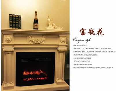 石材壁爐架 |  YF-寶瓶花
