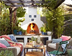 戶外壁爐 |希臘庭院壁爐
