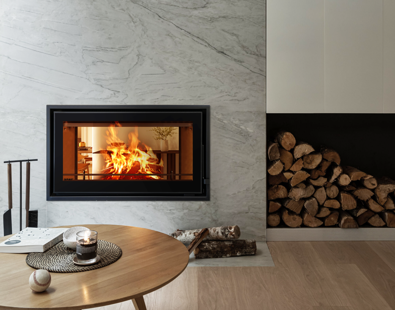 燃木壁爐 | 雙面觀火 YF-DW10-T